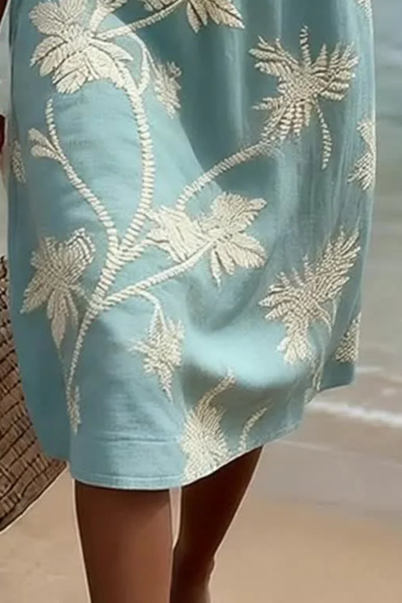 Nemi™ | Elegante Abito Midi a Fiori