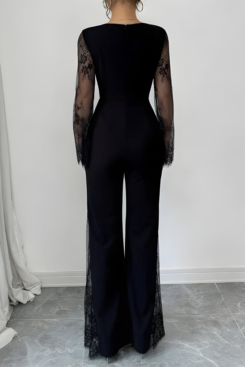 Kira™ | Elegante Tuta con Dettagli in Pizzo