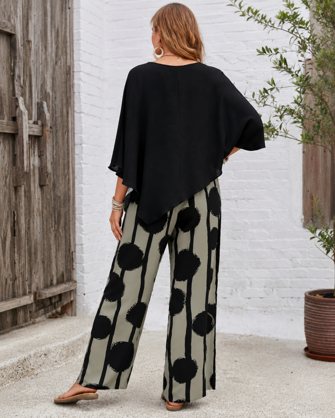 Eleni™ | Completo a Due Pezzi con Pantaloni Ampi