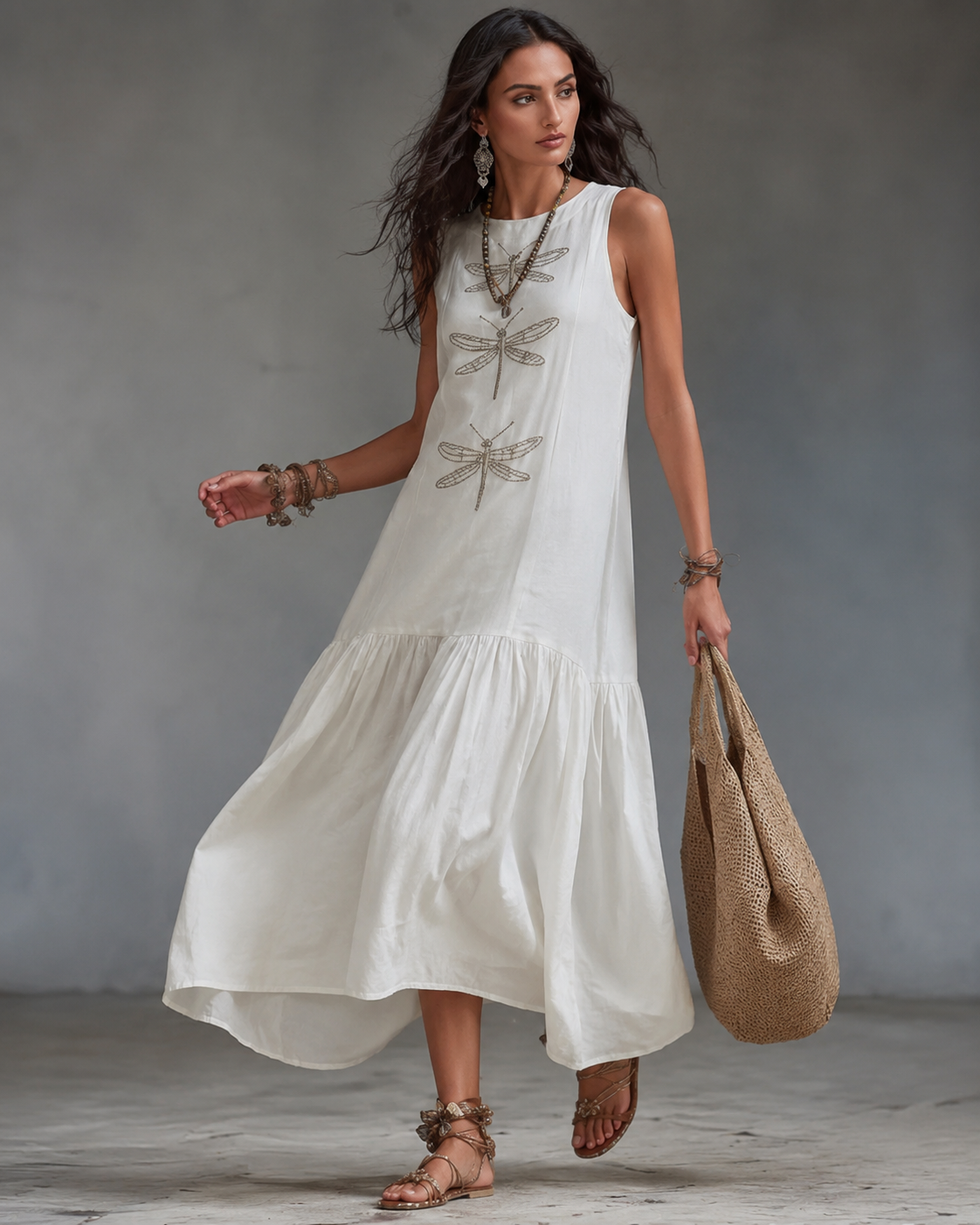 Maelys™ | Abito Maxi Bohemien che Copre la Pancia