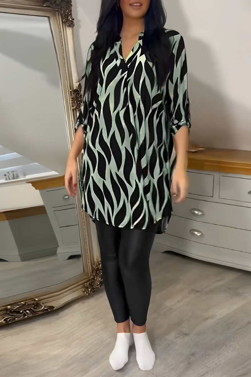 Tessa™ | Top Elegante e Fluida con Stampa