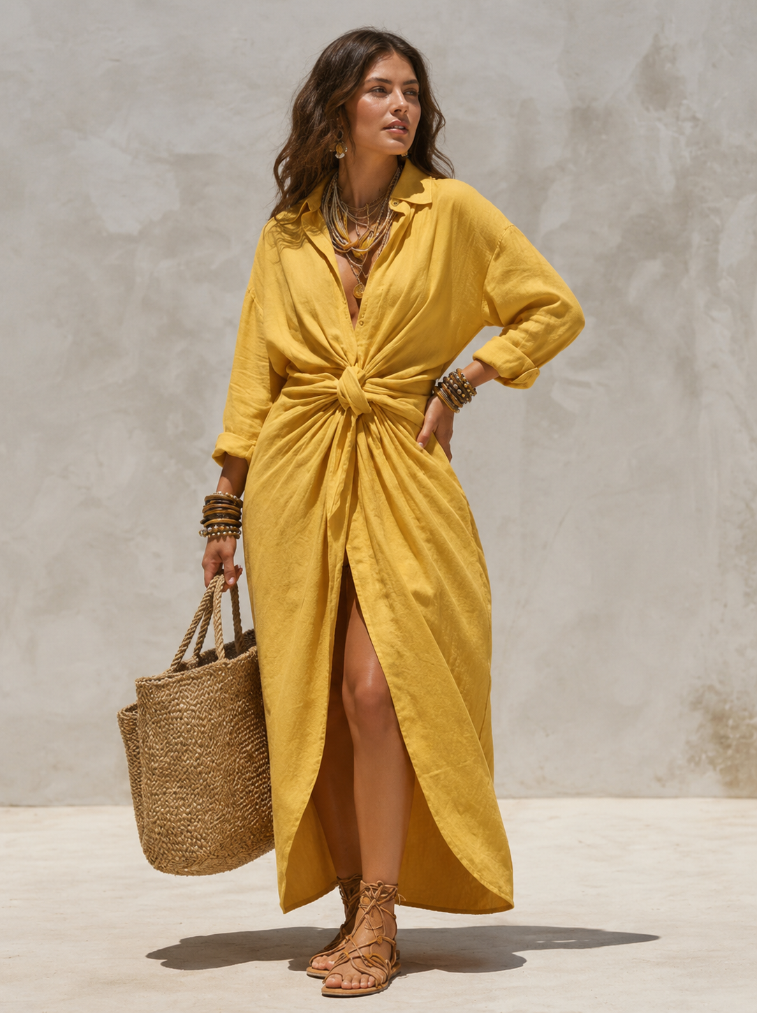 Isabelle™ | Abito Camuffante per Pancia con Nodo