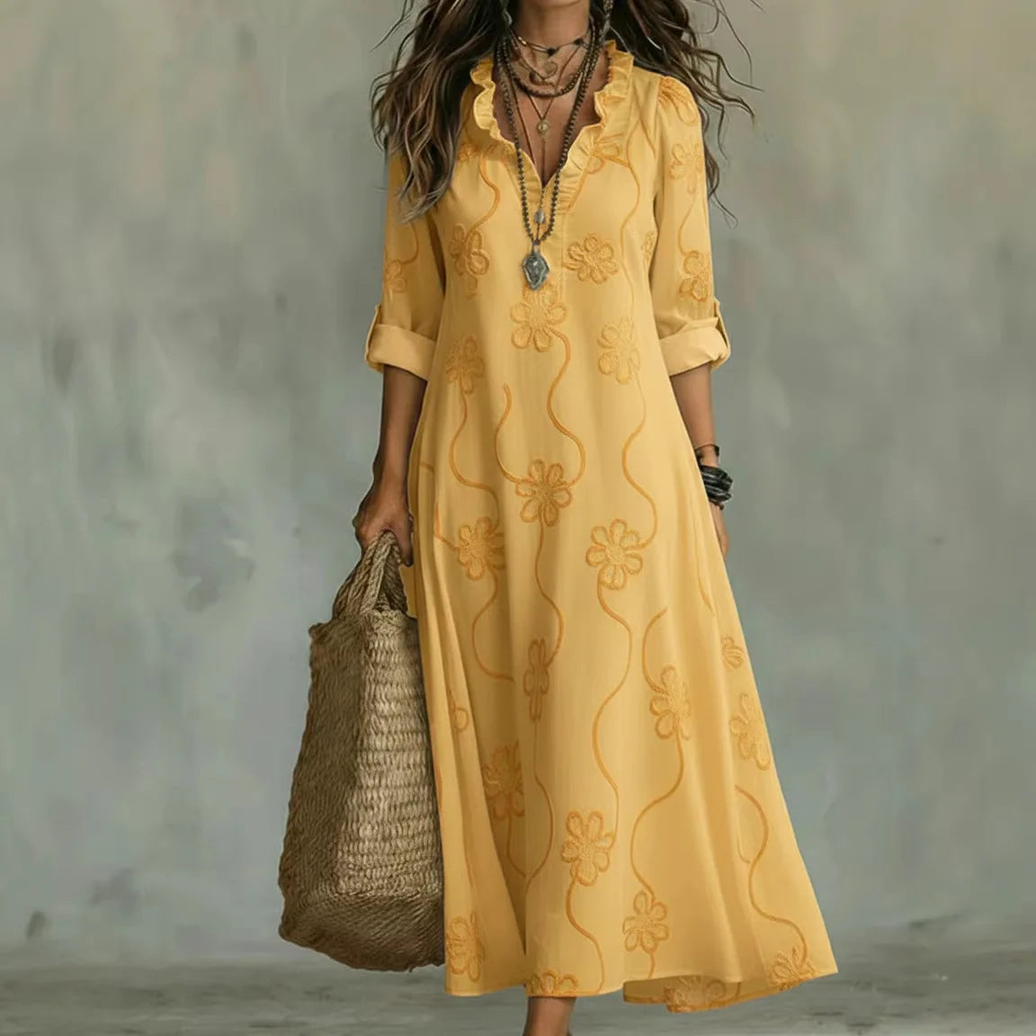 Sienna™ | Abito Estivo a Fiori Camuffa Pancia