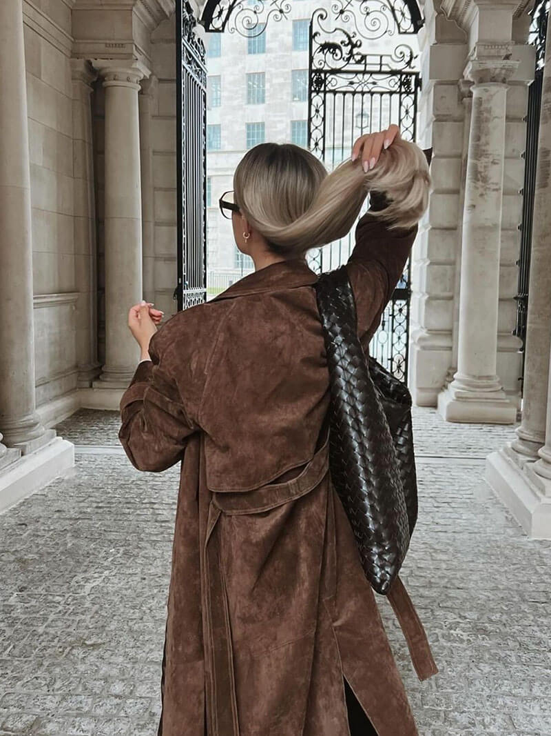 Trenchcoat Frejas Suède™ | Imitazione-suede