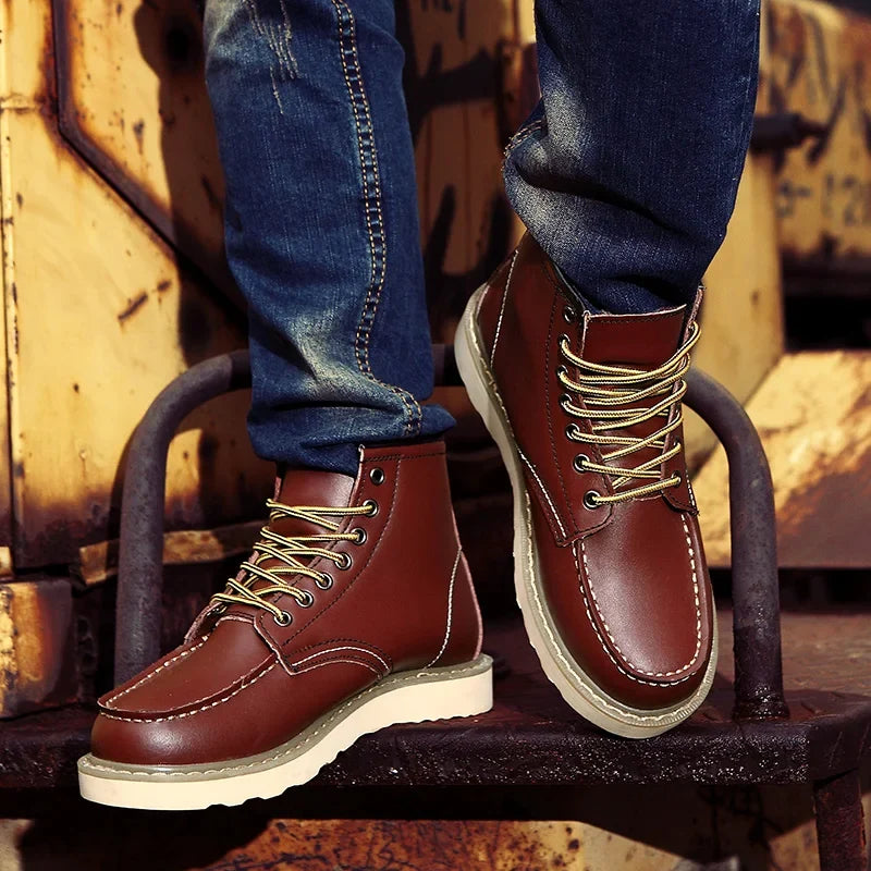Muller™ – Stivali Retro in Vera Pelle