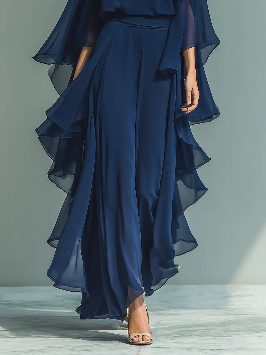 Elin™ | Abito Maxi a Strati Elegante