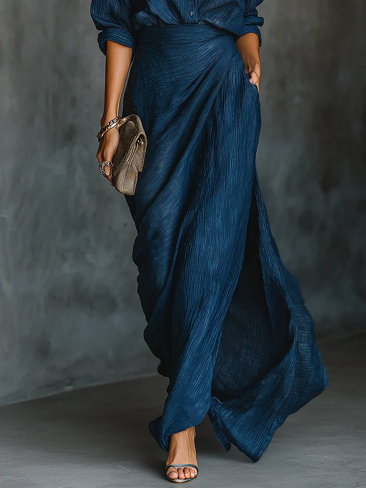 Nayla™ | Outfit maxi plissettato elegante