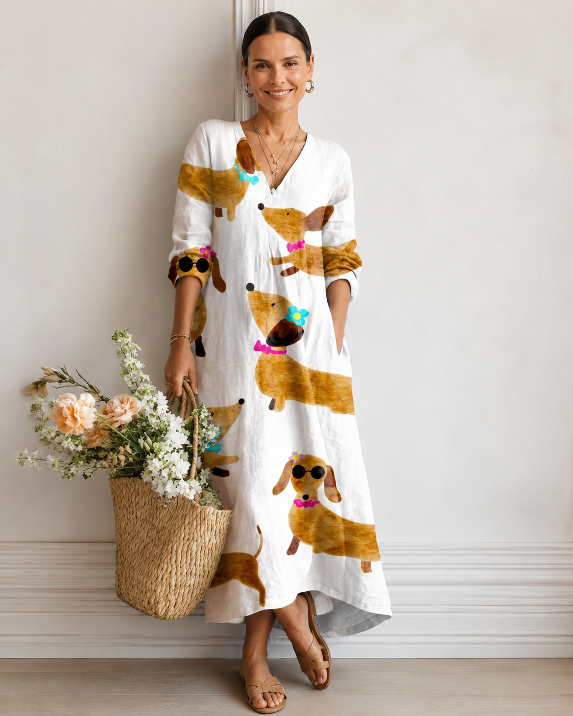 Emma™ | Vestito Midi Camuffa Pancia
