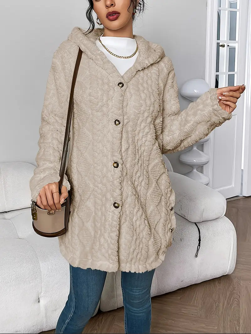Lisa™ | Giacca Teddy Calda con Cappuccio