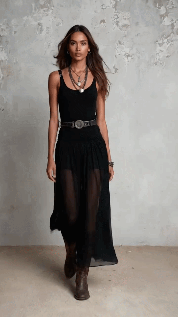 Feline™ | Set di Gonna Trasparente Elegante