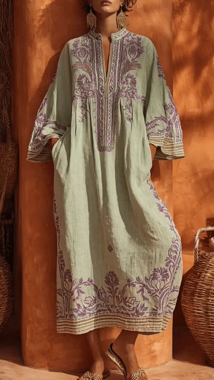 Seline™ | Elegante Maxi Abito Mediterraneo
