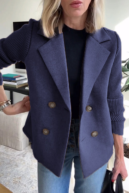 Amelia | Elegante blazer con maniche in maglia