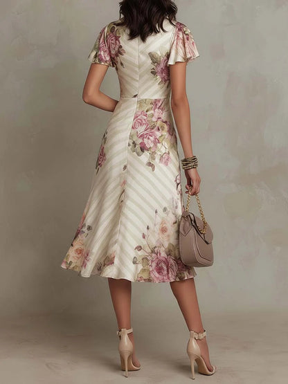 Vina™ | Abito Midi Avvolgente Elegante