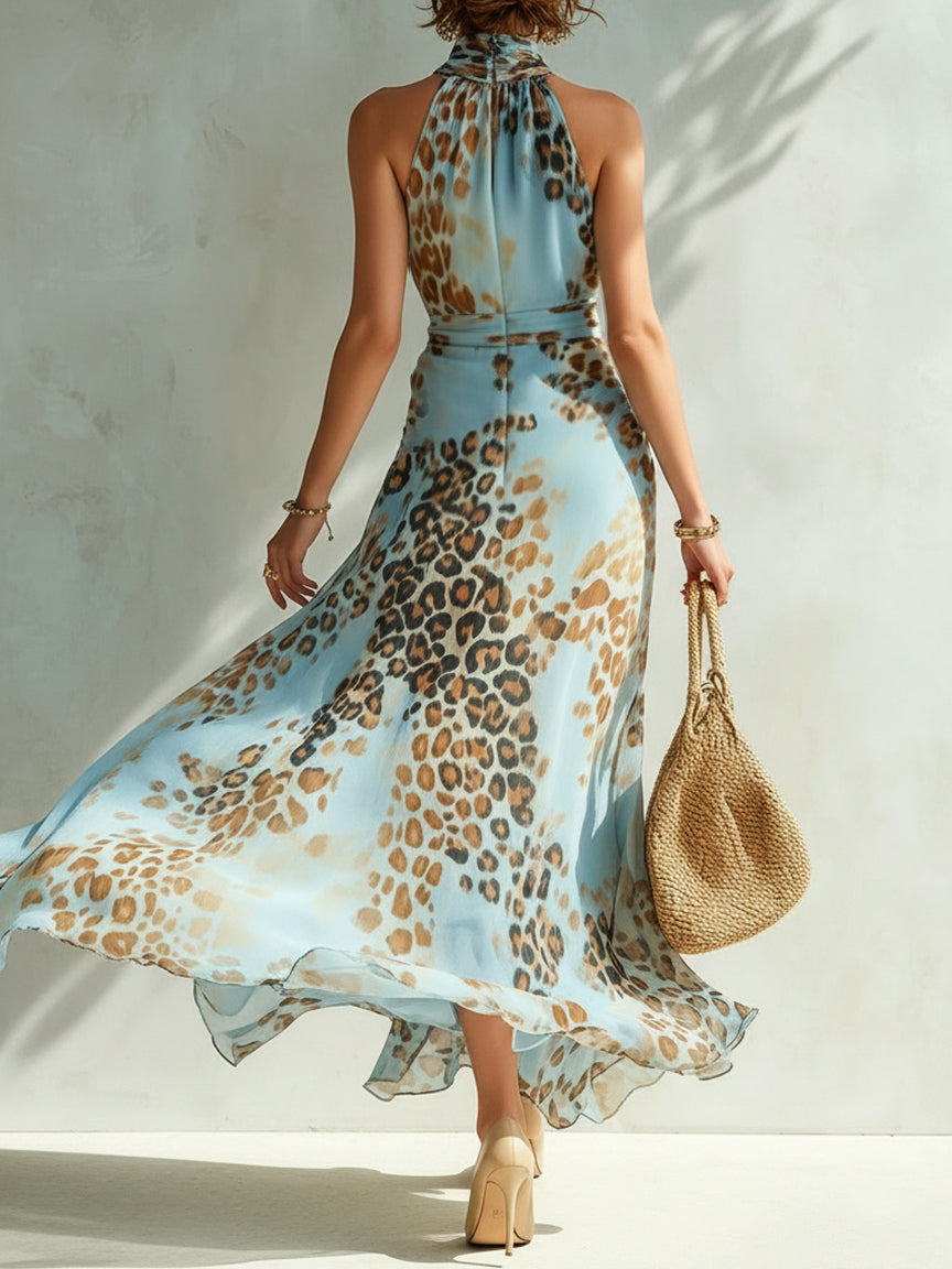 Désira™ | Elegante Abito Maxi Halter Camuffa Pancia