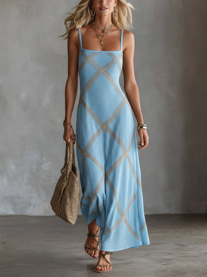 Zafira™ | Elegante Jumpsuit Con Pantaloni Larghi E Stampa