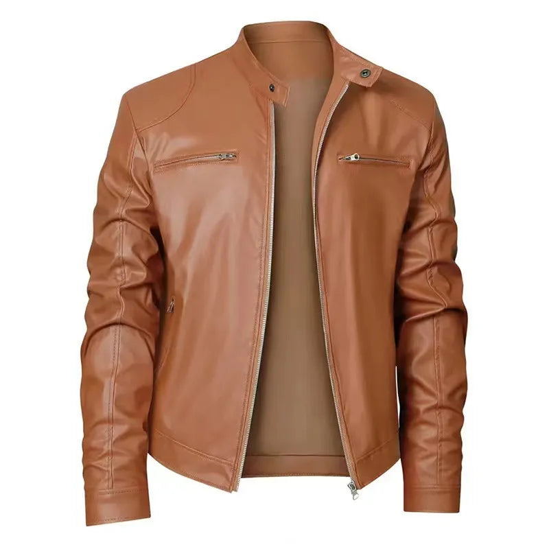 Joren™ | Giacca in pelle senza tempo con zip