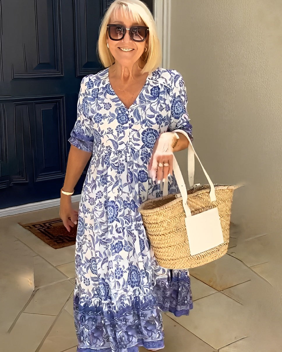 Elina™ | Abito Estivo Floreale Camuffa Pancia