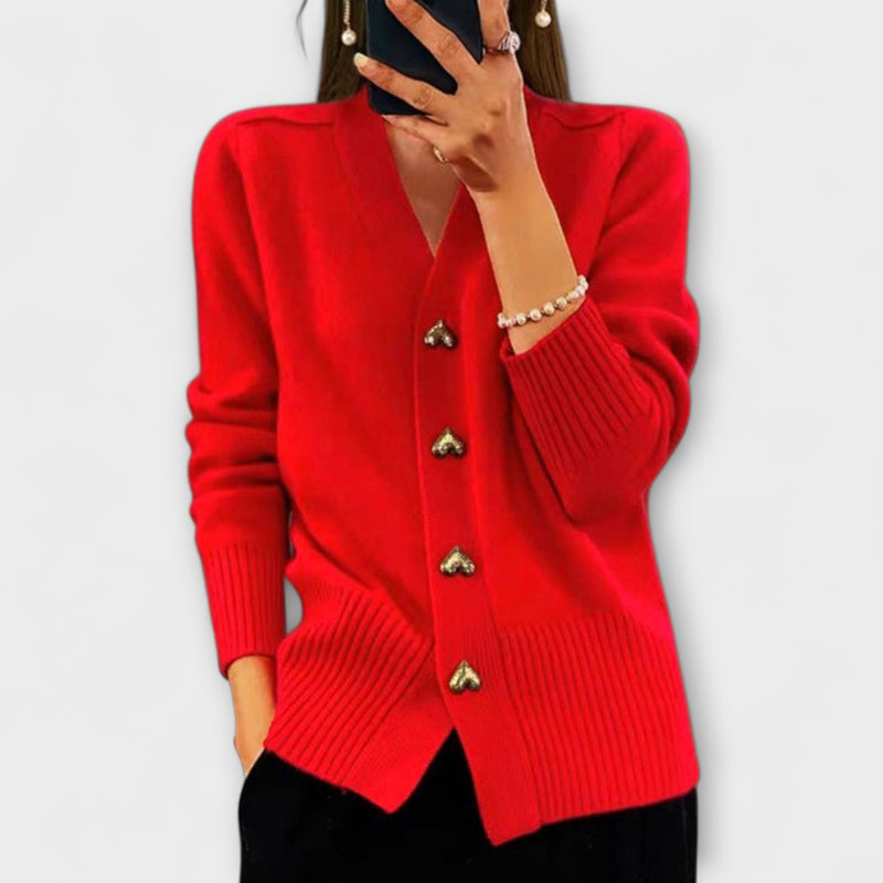 Gaby – Pullover Vintage con Scollatura a V