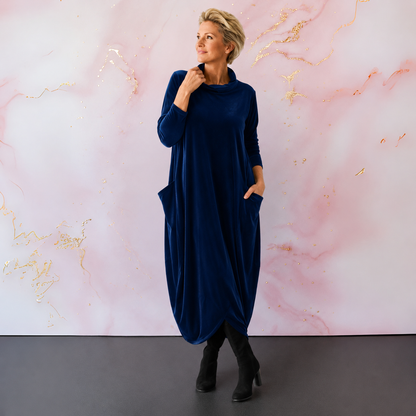 Leona™ | Elegante Vestito Maxi in Velluto