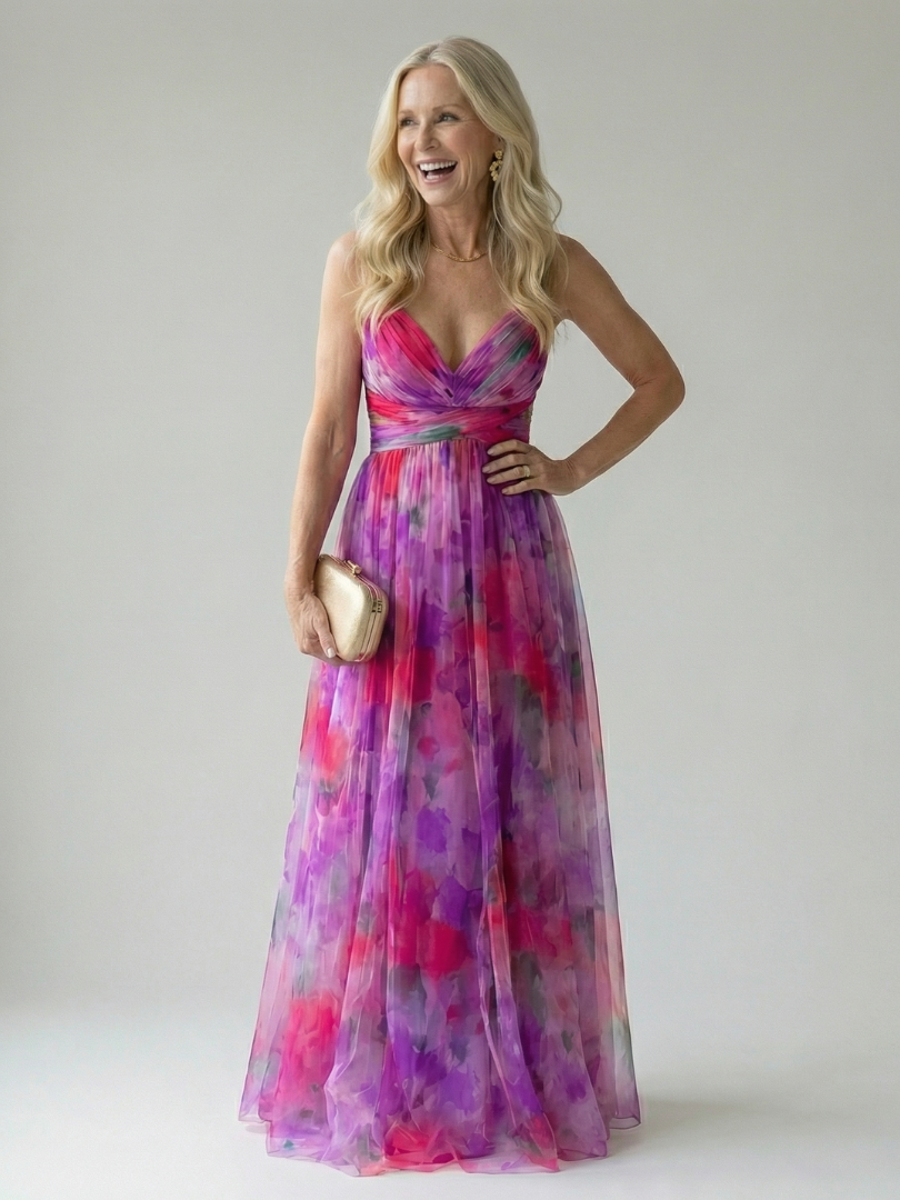 Vivienne™ | Maxi Abito con Stampa Camuffante per Pancia