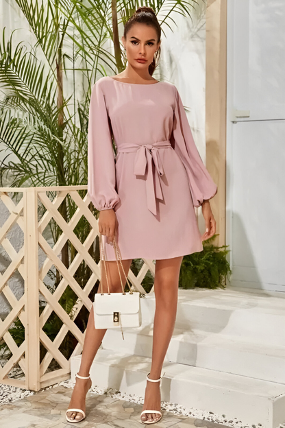 Lira™ | Elegante Abito in Seta con Cintura