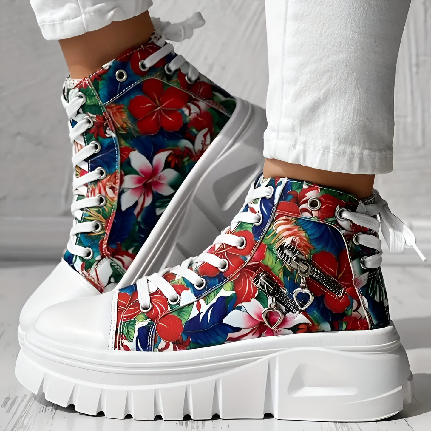 Elin™ | Sneakers Alte Ortopediche in Denim