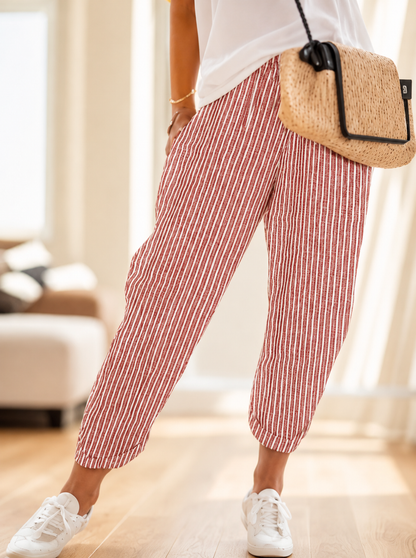 Nora™ | Pantaloni a Righe Confortevoli