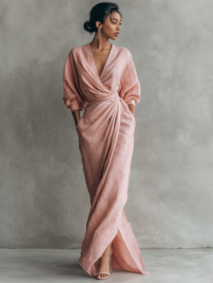 Nina™ | Elegante Vestito Maxi Avvolgente