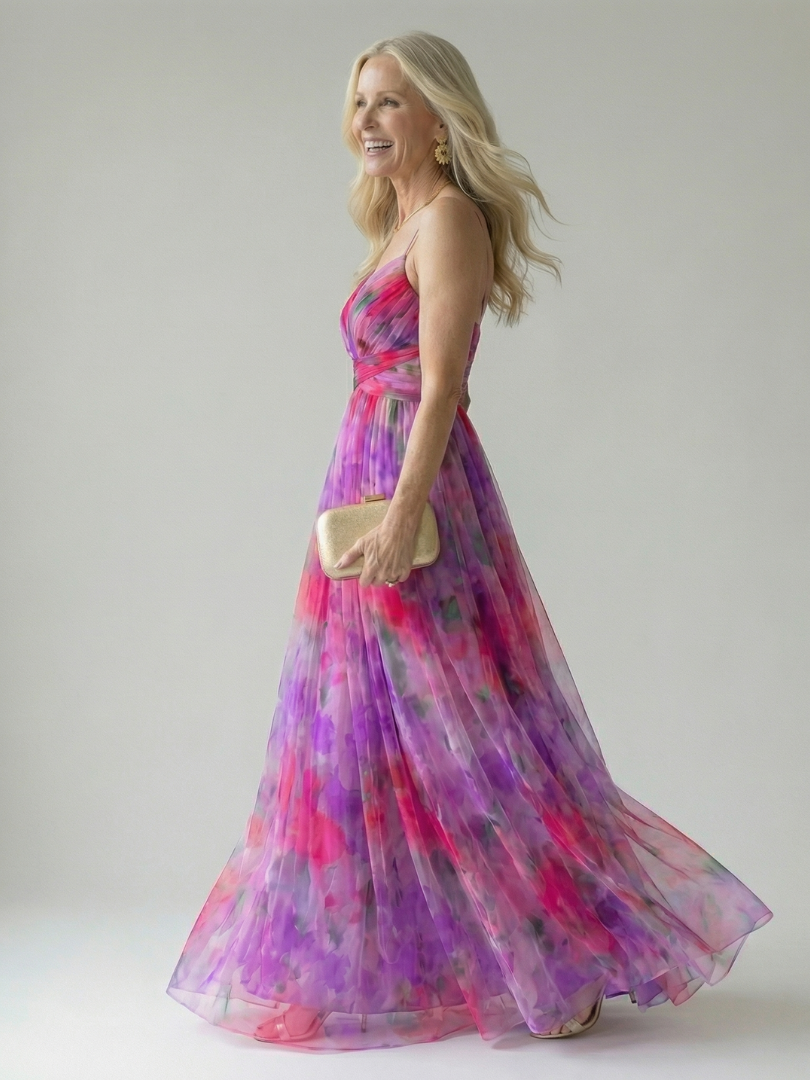 Vivienne™ | Maxi Abito con Stampa Camuffante per Pancia