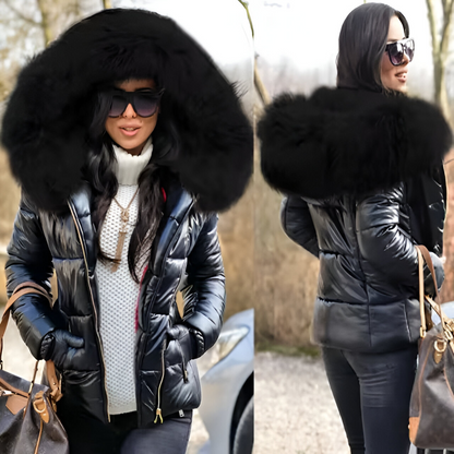 Vigdis™ | Piumino caldo, trendy e spesso con cappuccio