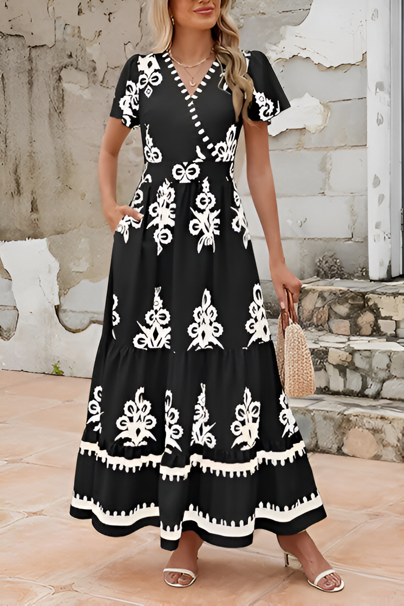 Lisa™ | Abito Maxi Boho Senza Maniche