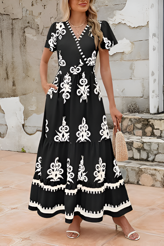 Lisa™ | Abito Maxi Boho Senza Maniche