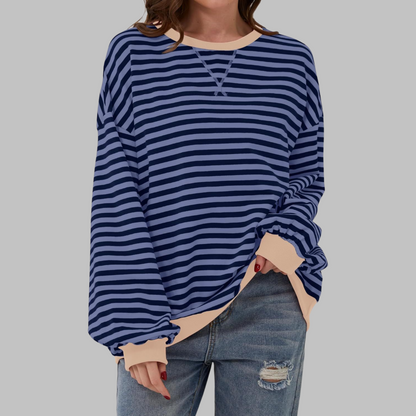 Juna™ | Maglione casual a righe rilassato