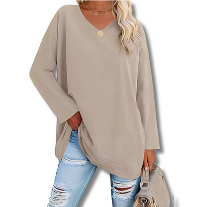 Letizia™ | Maglione a maniche lunghe con scollo a V