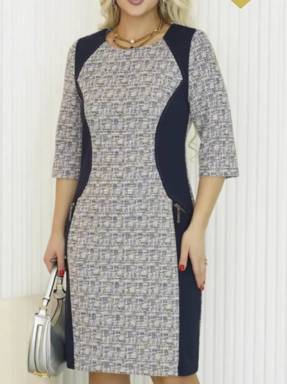 Lysa™ | Abito Midi a Motivo Elegante