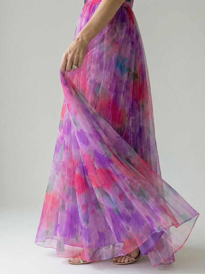 Vivienne™ | Maxi Abito con Stampa Camuffante per Pancia