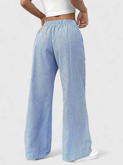 Dominique | Pantaloni ampi e confortevoli con dettagli eleganti.