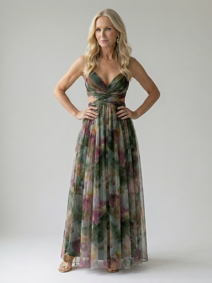 Vivienne™ | Maxi Abito con Stampa Camuffante per Pancia