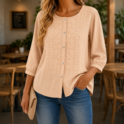 1 + 1 gratis Amelie™ | Elegante Blusa Ricamata