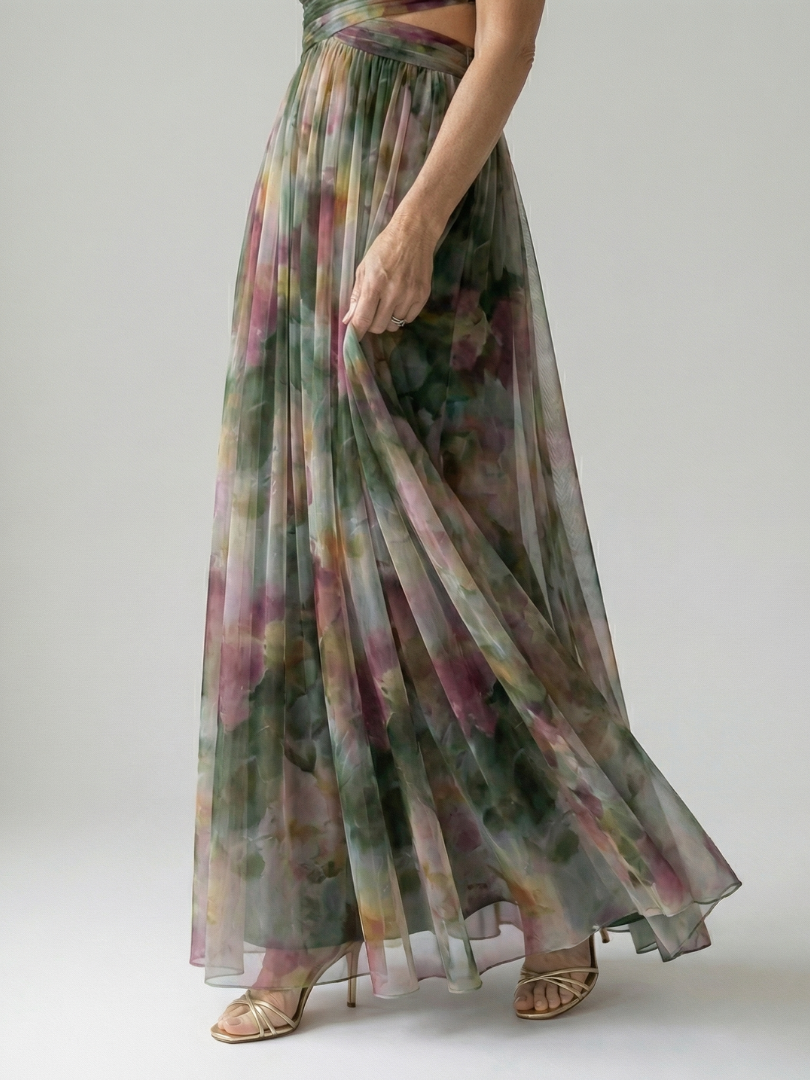 Vivienne™ | Maxi Abito con Stampa Camuffante per Pancia