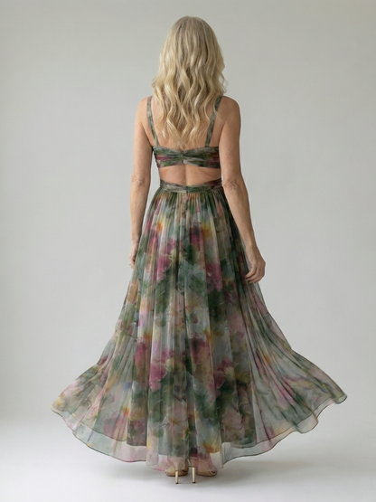 Vivienne™ | Maxi Abito con Stampa Camuffante per Pancia