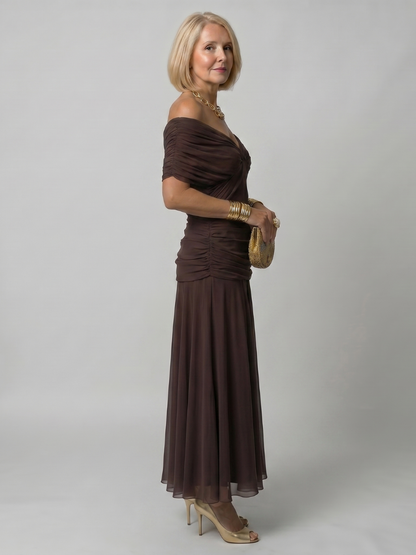 Evelina™ | Elegante Abito Maxi Camuffante per Gravidanza