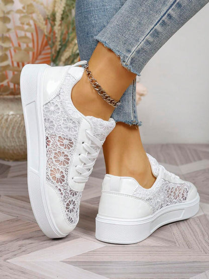 Audra™ | Sneakers Eleganti con Pizzo
