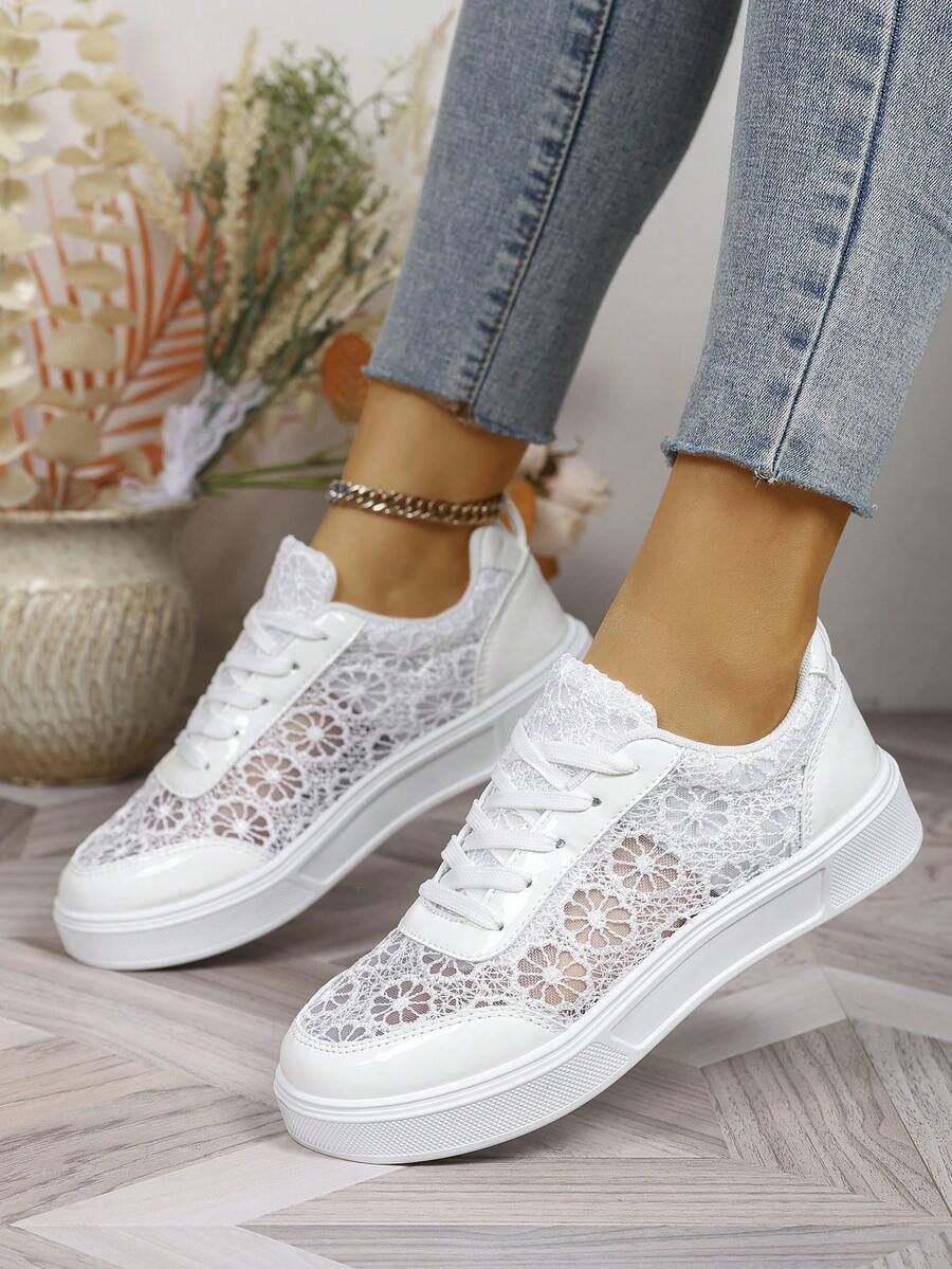 Audra™ | Sneakers Eleganti con Pizzo
