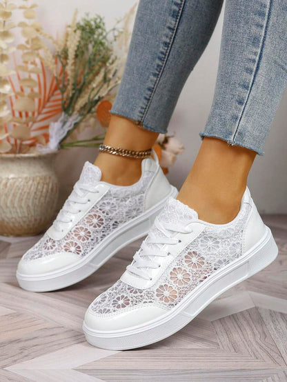 Audra™ | Sneakers Eleganti con Pizzo
