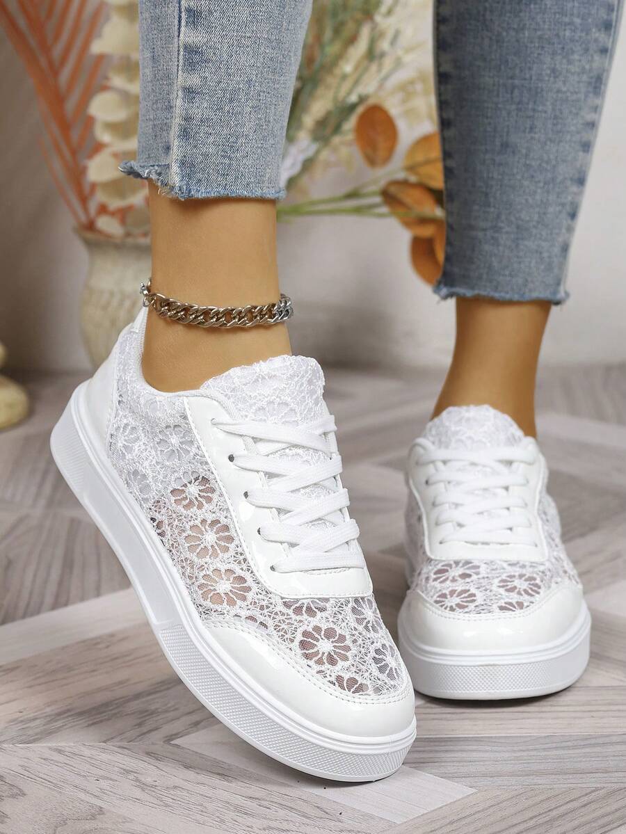 Audra™ | Sneakers Eleganti con Pizzo