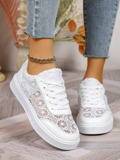 Audra™ | Sneakers Eleganti con Pizzo