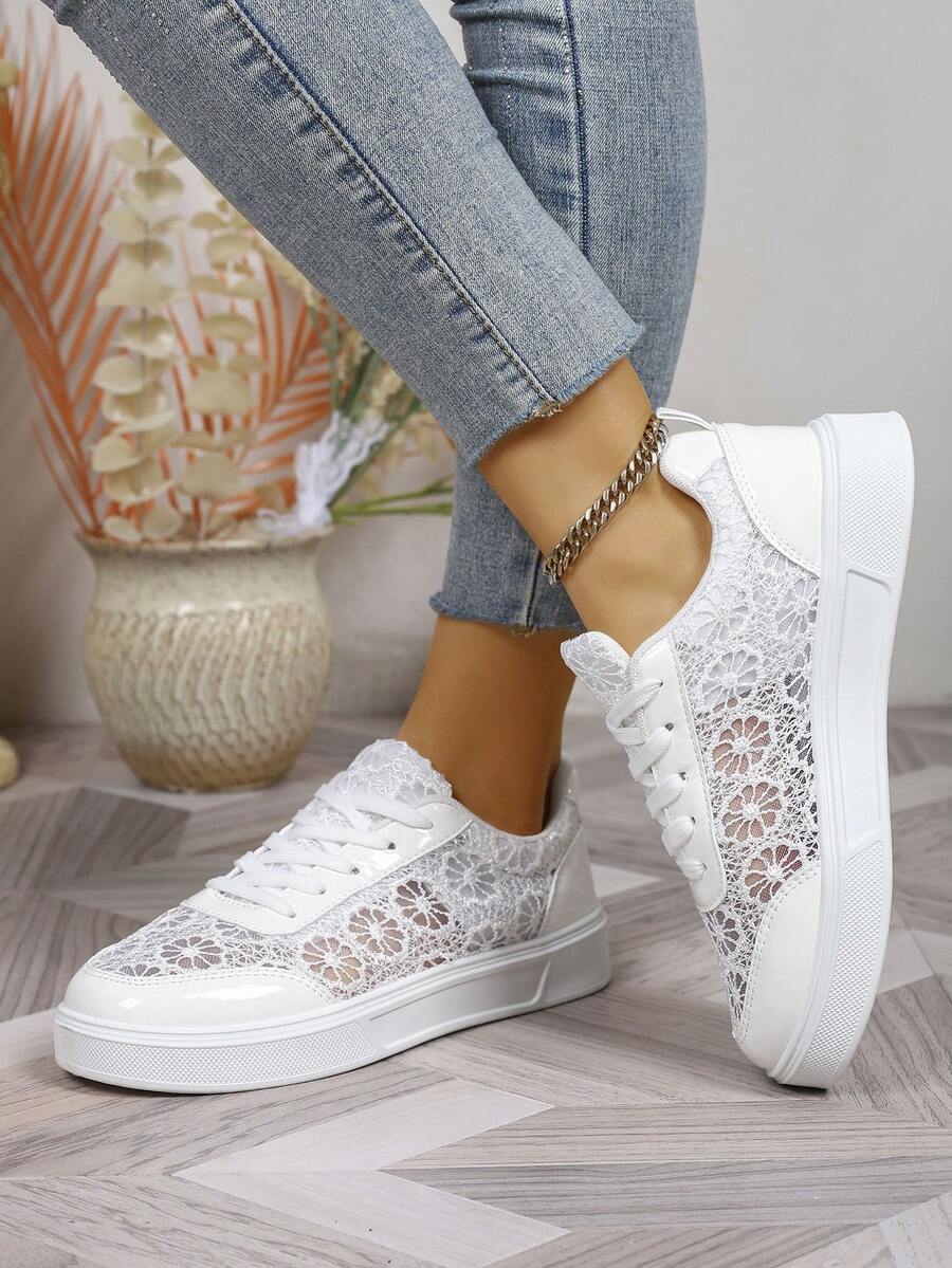 Audra™ | Sneakers Eleganti con Pizzo