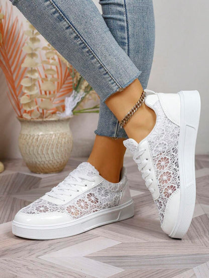 Audra™ | Sneakers Eleganti con Pizzo