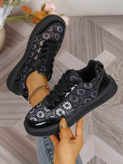 Audra™ | Sneakers Eleganti con Pizzo